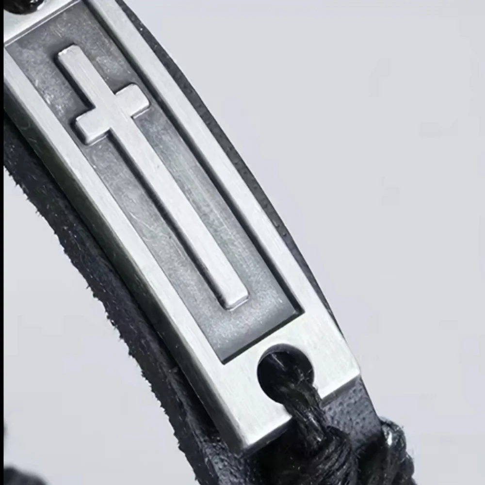 Black Cross Bracelet